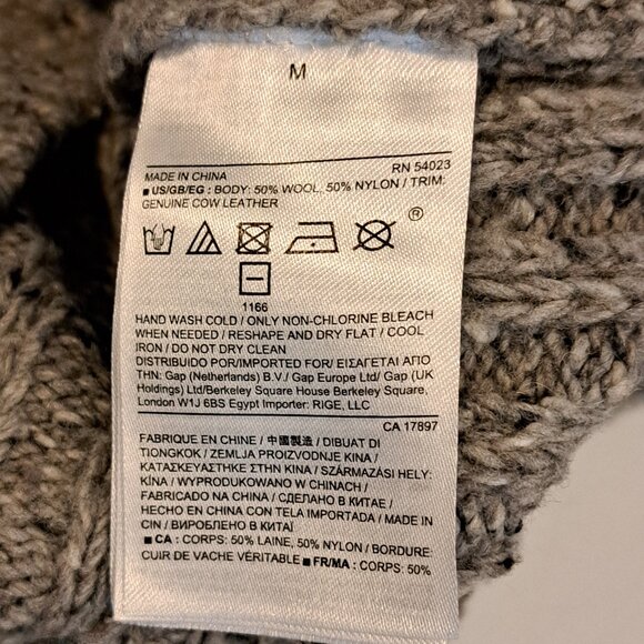 COPY - Banana Republic Men's Standard Fit Chunky Textured Wool Blend Cowl Neck … - Picture 9 of 15